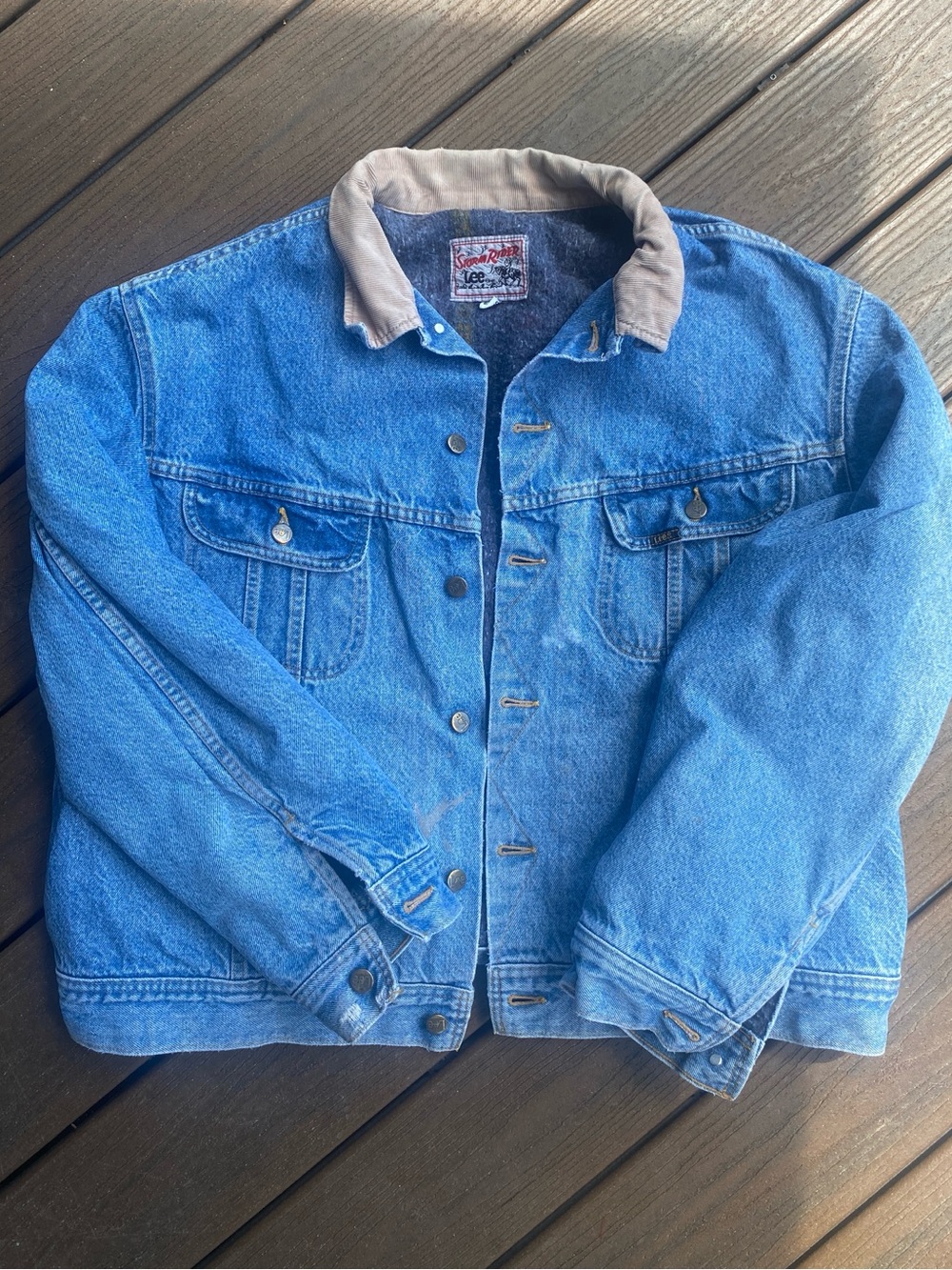 Vintage Lee Storm rider Blue Denim Jacket